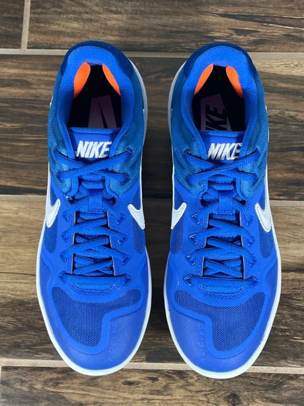 Nike Alpha Huarache Elite 2 Low Shoes Mens Size 7.5 Blue Baseball Spikes Cleats